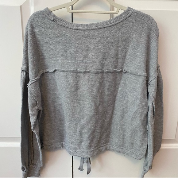 Long Sleeved Grey Sweater - Picture 2 of 3